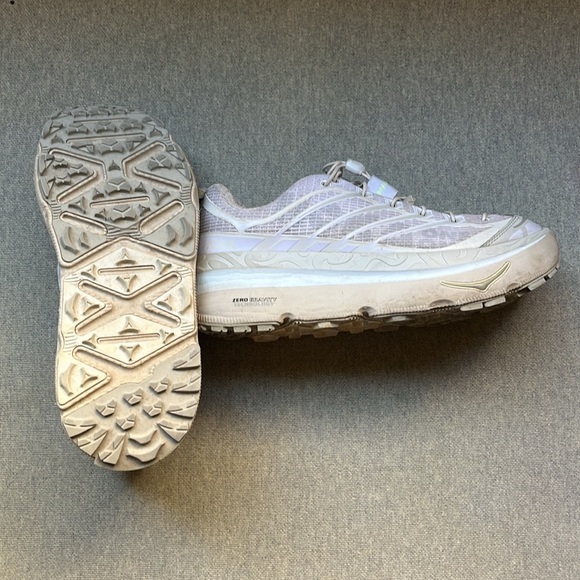 Hoka Unisex Gray Running Shoes// Mafate U Origins White Lunar Rock Limited main image 5